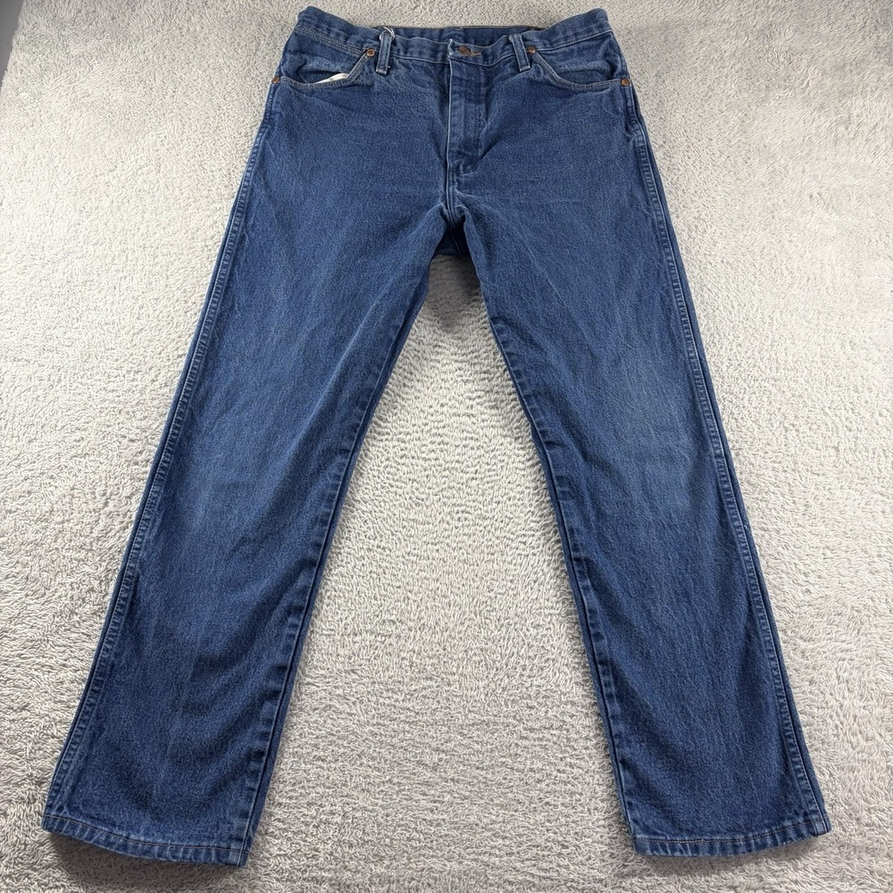 VINTAGE‎ Wrangler Jeans Mens 36x31 (Fits 34x31) 13MWZ Blue 100% Cotton